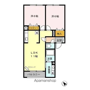 パートナーズハート【2階】の間取り